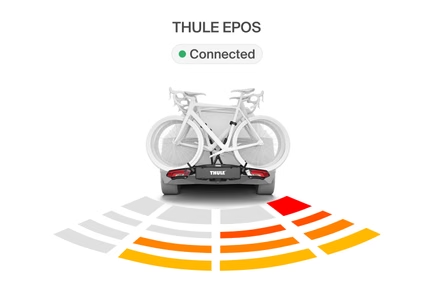 Portabicicletas de Bola Plegable Thule Epos ParkSecure para 2 Bicicletas