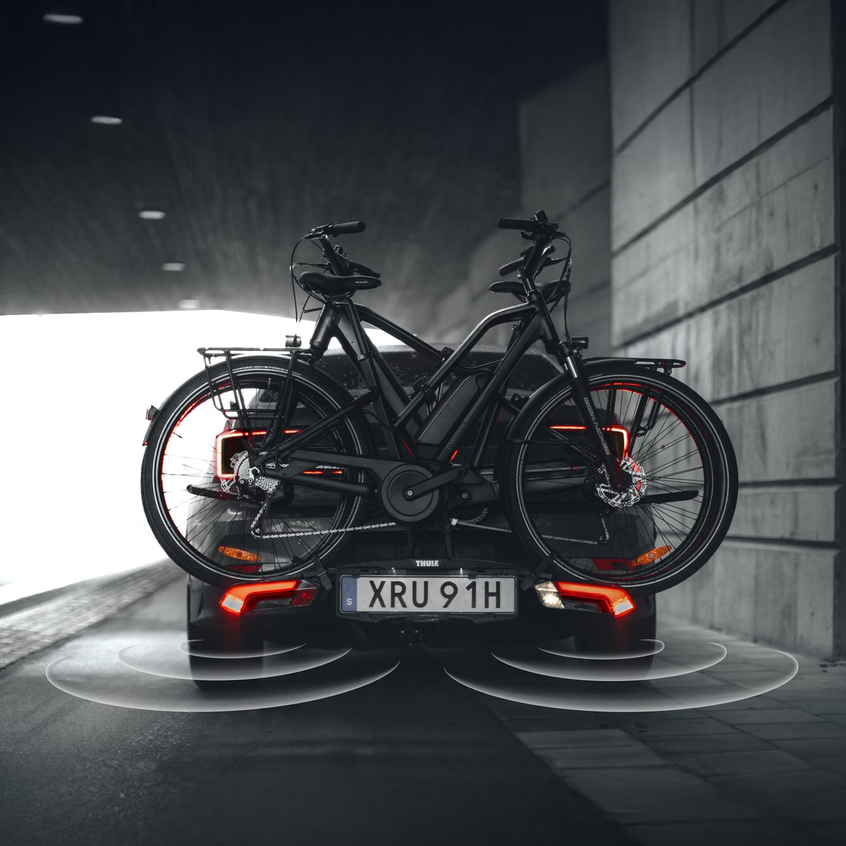 Portabicicletas de Bola Plegable Thule Epos ParkSecure para 2 Bicicletas