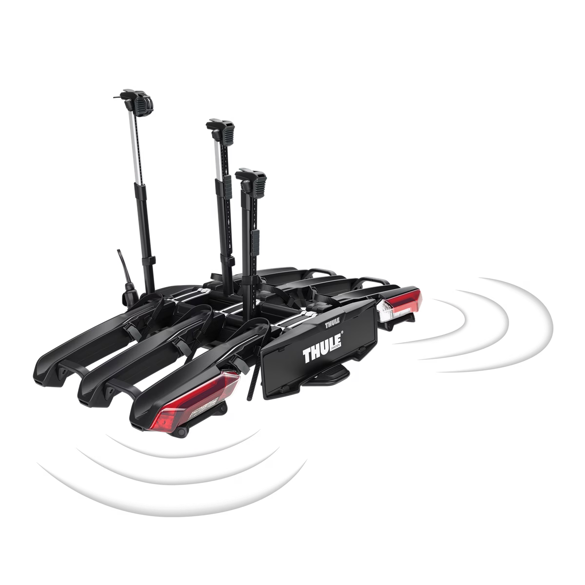 Portabicicletas de Bola Plegable Thule Epos ParkSecure para 3 Bicicletas