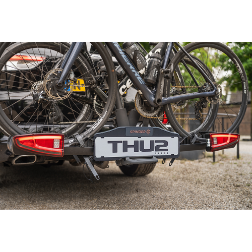 Pack Portabicicletas Spinder TX2 LED 2026 + Placa V-20 + Matrícula de Regalo