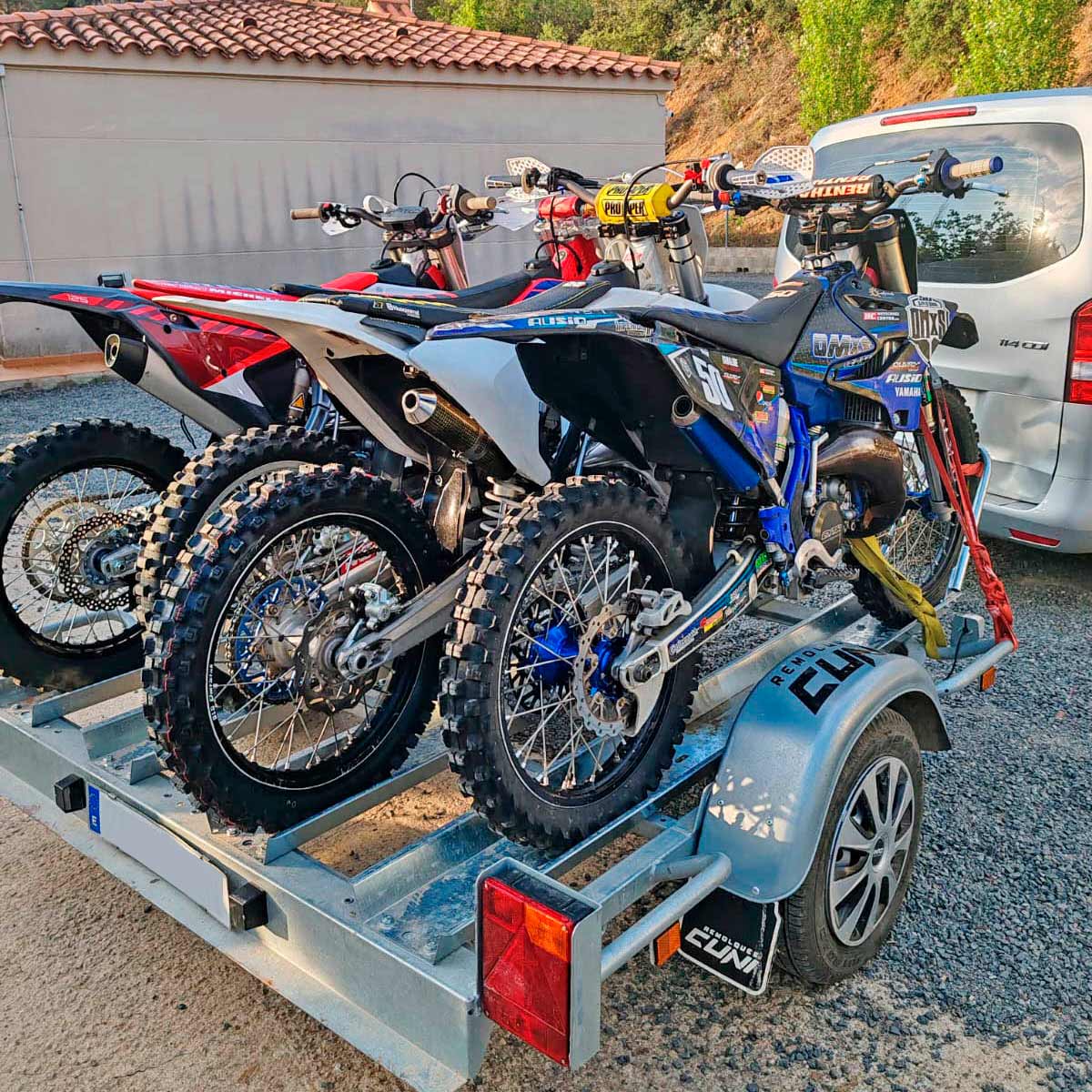 Remolque para cuatro motos grandes GALLARDO PLUS 4R